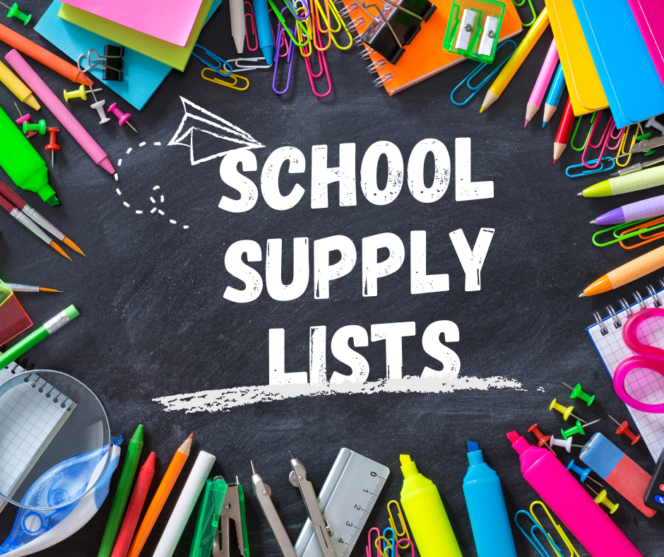 2024-2025 School Supply Lists 
